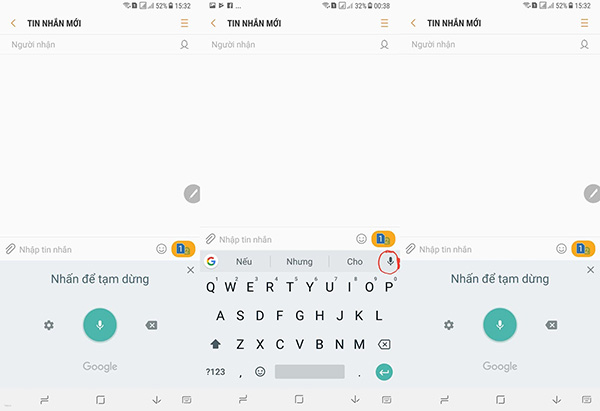 Cách nhập văn bản bằng giọng nói trên Android Gboard